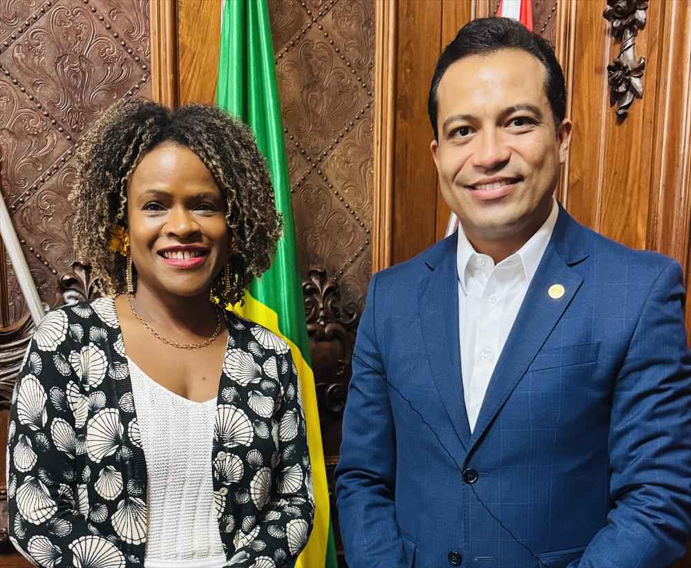 Vereador Jonathan Santos se reúne com a Secretária Estadual de Esportes, Coronel Helena, e propõe novos projetos para São José do Rio Preto