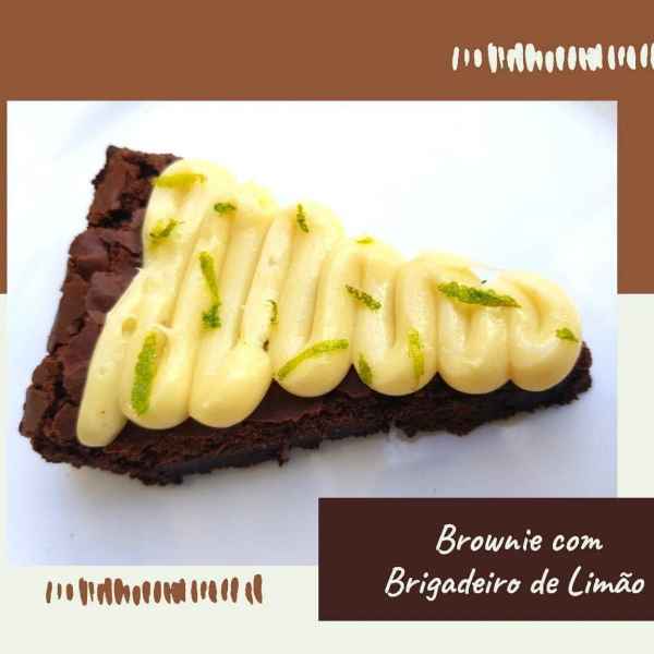 Brownie com Brigadeiro de Limão (Imagem Principal)