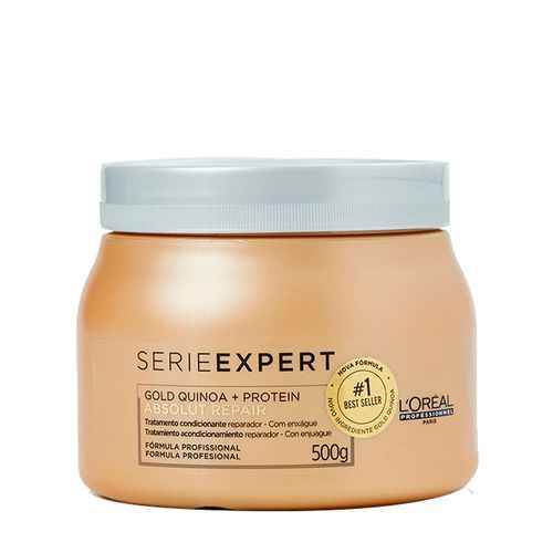 L'Oréal Professionnel Absolut Repair Gold Quinoa + Protein - Máscara de Tratamento Tamanho Profissional - 500g (Imagem Principal)