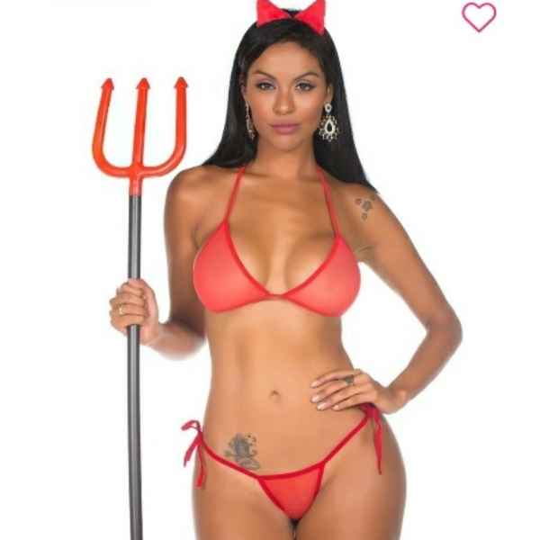 Mini Fantasia Diabinha Pimenta Sexy (Imagem Principal)