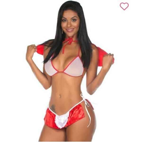 Mini Fantasia Chapeuzinho Pimenta Sexy (Imagem Principal)