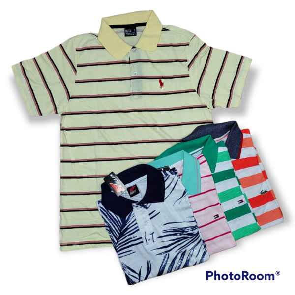 Camisetas Gola Polo Listradas ATACADO (Imagem Principal)