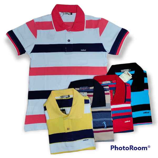 Camisetas Gola Polo Premium Listradas - ATACADO (Imagem Principal)