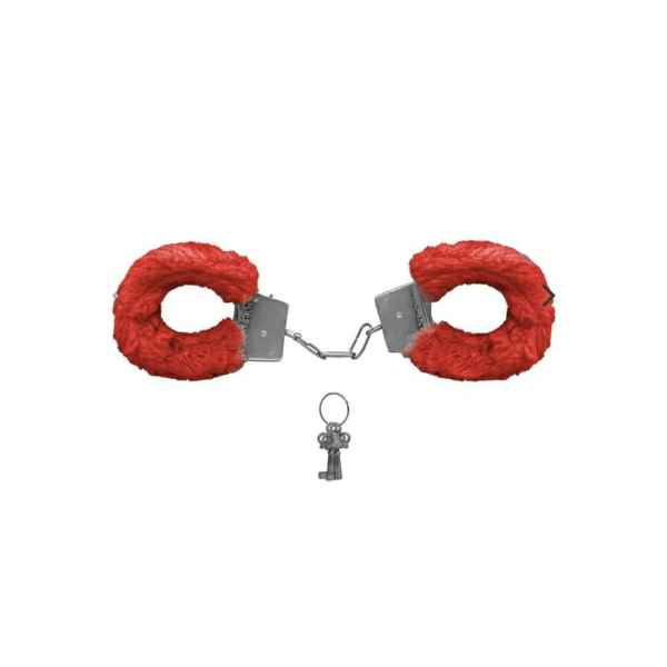 Algemas De Metal Com Pelúcia Vermelha - Hand Cuffs (Imagem Principal)