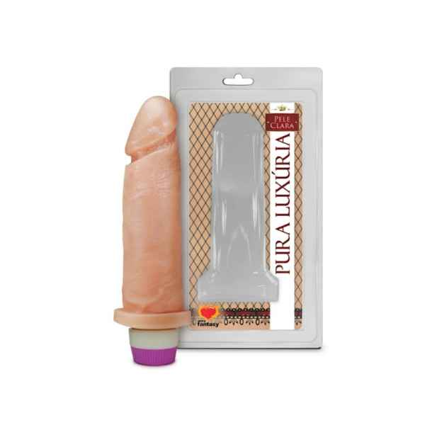 Prótese Com Vibro Pura Luxúria 18x4,5 cm - Sexy Fantasy (Imagem Principal)