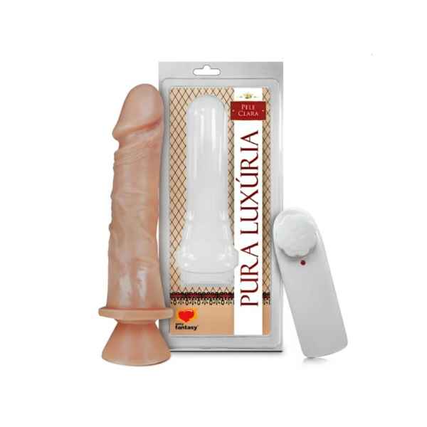 Prótese Com Vibro Pura Luxúria 18x4,4cm - Sexy Fantasy (Imagem Principal)