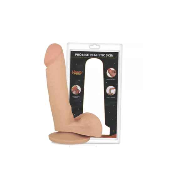 Prótese sem Vibro Realística em Cyber Skin Paul 22cm x 5cm - Upper (Imagem Principal)