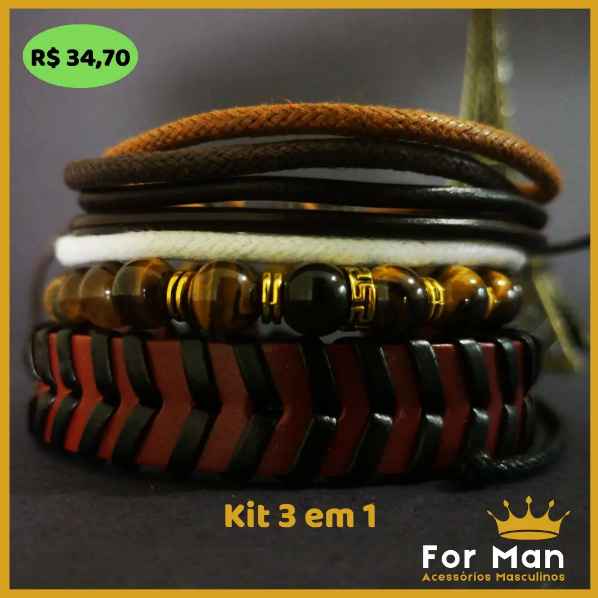 Pulseiras Kit 3 em 1  (Imagem Principal)