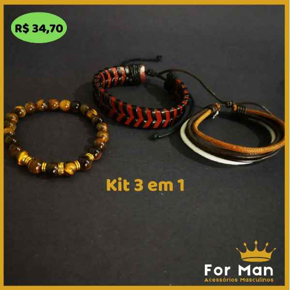 Pulseiras Kit 3 em 1  (Imagem secundária 1)
