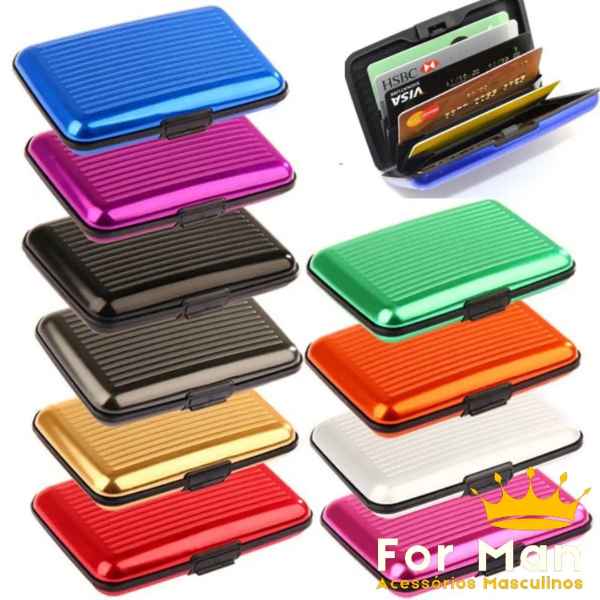 Porta Cartão Alumínio  (Imagem secundária 1)