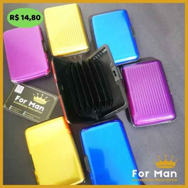 Porta Cartão Alumínio  (Imagem secundária 1)