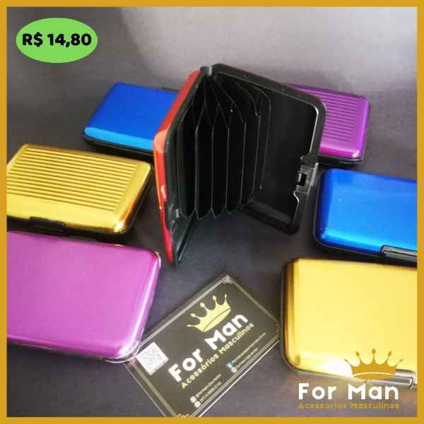 Porta Cartão Alumínio  (Imagem secundária 1)