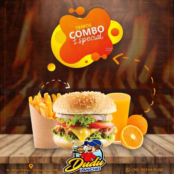 Combo X-hambúrguer+batata+refrigerante lata (Imagem Principal)