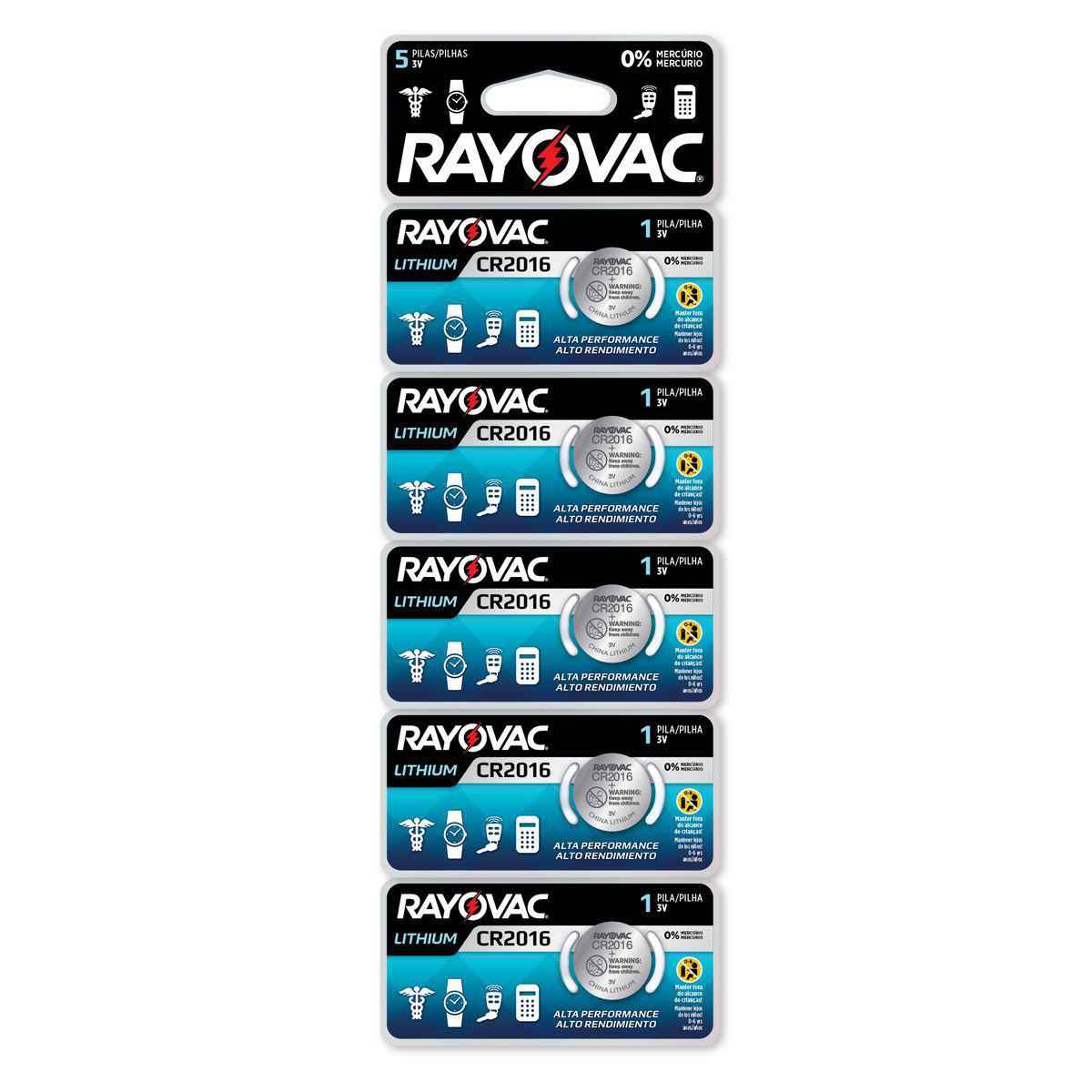 PILHA 2016 (RAYOVAC) CARTELA (Imagem Principal)