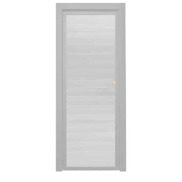 Portão social lambril branco em Alumínio  (Imagem Principal)