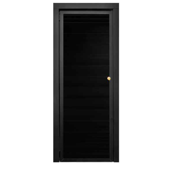 Portão social lambril preto em Alumínio (Imagem Principal)