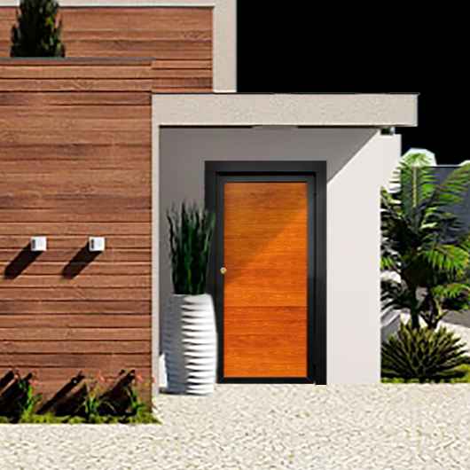 Portão Social Alumínio Amadeirado (Imagem secundária 1)