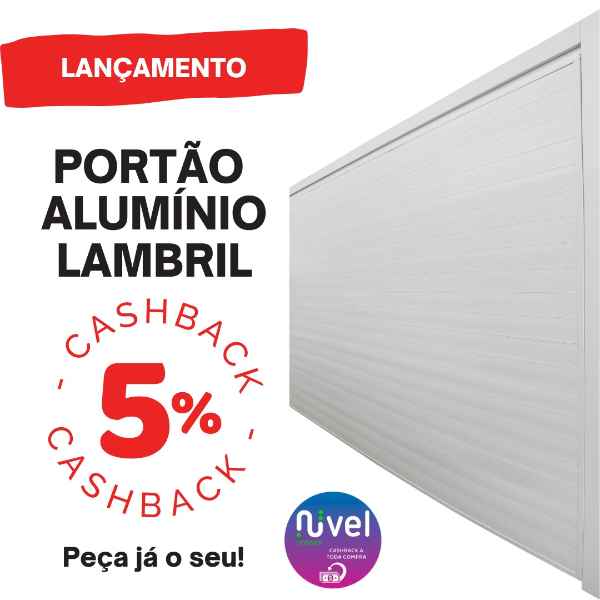 Portão Basculante em Alumínio (Imagem secundária 1)