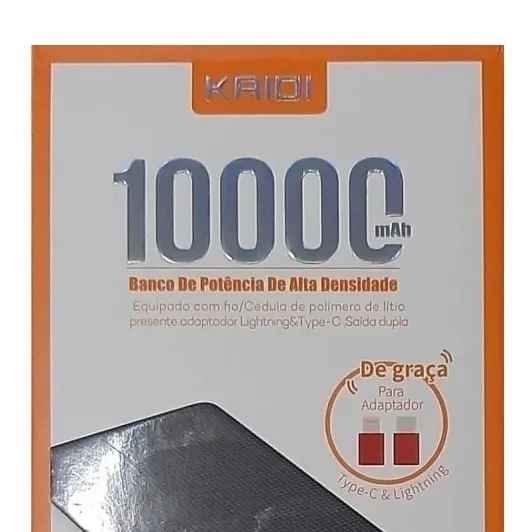 Carregador Portátil Power Bank Kaidi Kd-951 10000 Mah (Imagem Principal)
