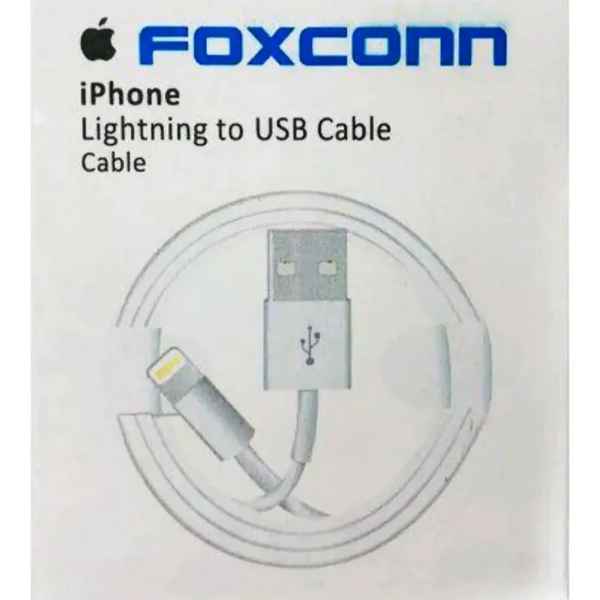 Cabo Carregador Original Foxconn P/ iPhone 5s Até iPhone 12 (Imagem Principal)