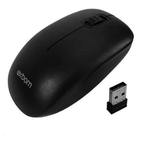 Mouse sem fio Exbom MS-S22 preto (Imagem Principal)