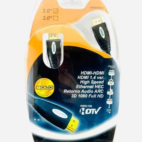 Cabo Hdmi 2m Metros Blindado 1.4 Atacado 3d 1080p (Imagem Principal)