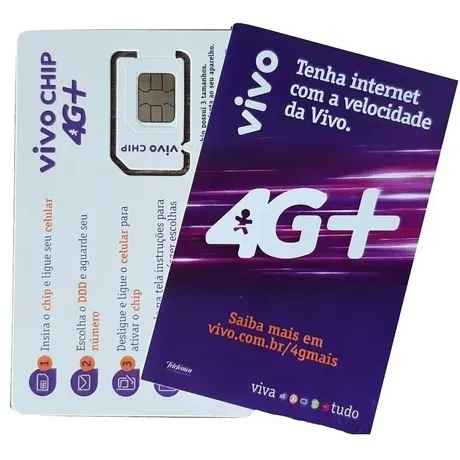 Chip Vivo 4g Escolha Qualquer Ddd Do Brasil (ddd11 Ao 99 (Imagem Principal)