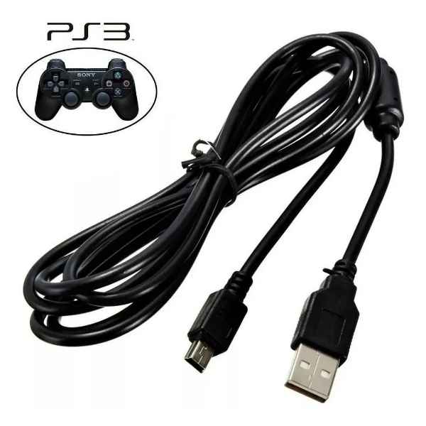 Cabo V3 Mini Usb 5p 1,8m Carregar Controle Ps3 Mp3 Mp4 Mp5 (Imagem Principal)