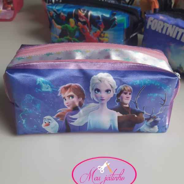 Estojo  2 Ziper Frozem (Imagem Principal)
