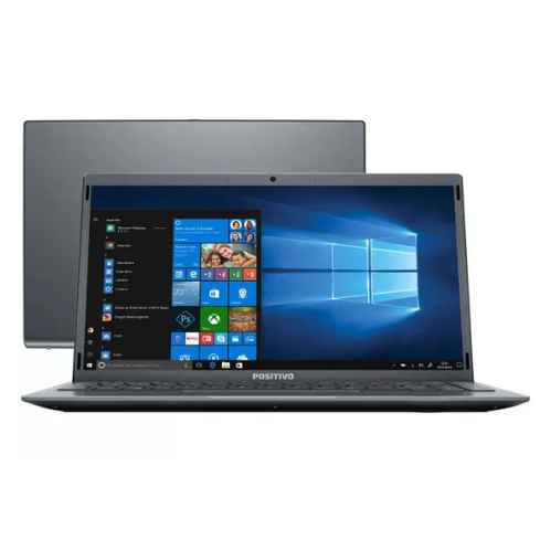Notebook Positivo Motion Gray C4128E Intel Celeron - Dual-Core 4GB 128GB SSD 14,1” LED Windows 10 (Imagem Principal)