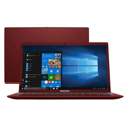 Notebook Positivo Motion Red Q464C Intel Atom - Quad-Core 4GB 64GB eMMC 64GB Nuvem 14,1” LED (Imagem Principal)