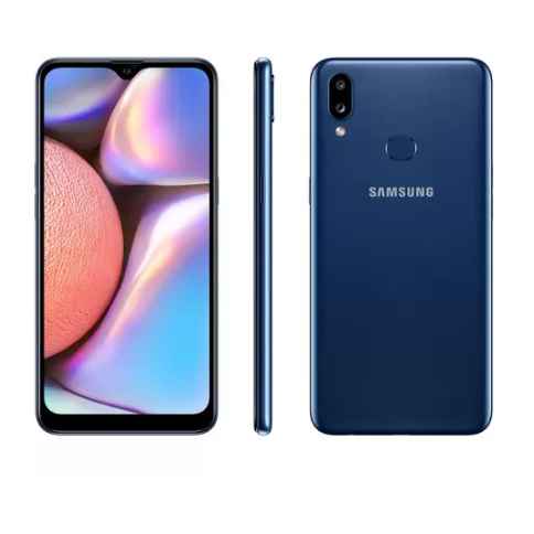 Smartphone Samsung Galaxy A10s 32GB Azul - 4G 2GB RAM 6,2” Câm. Dupla + Selfie 8MP (Imagem Principal)