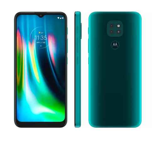 Smartphone Motorola Moto G9 Play 64GB Azul Safira/Verde Turquesa - 4G Octa-Core 4GB RAM 6,5” Câm. Tripla + Selfie 8MP (Imagem Principal)