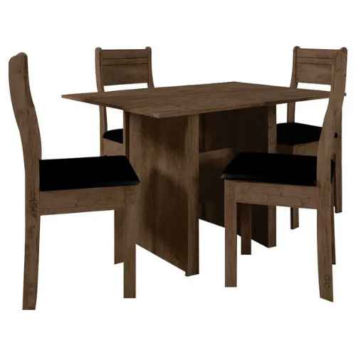 Mesa de Jantar 4 Cadeiras Retangular Indekes - Luiza (Imagem Principal)