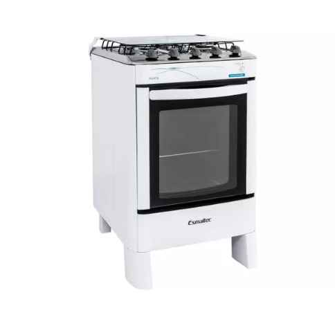 Fogão 4 Bocas Esmaltec Ágata - Acendimento Automático Branco (Imagem Principal)