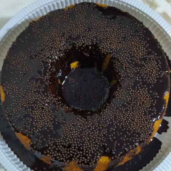 Bolo de Cenoura com calda de chocolate (Sem Glúten, sem Lactose e Vegano) (Imagem secundária 1)