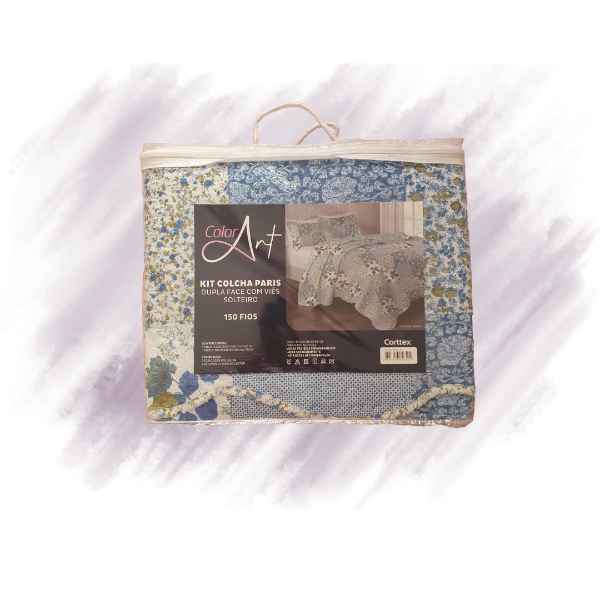 Colcha Paris Color Art Paris Solteiro 150 fios 1,60m x 2,40m (Imagem Principal)