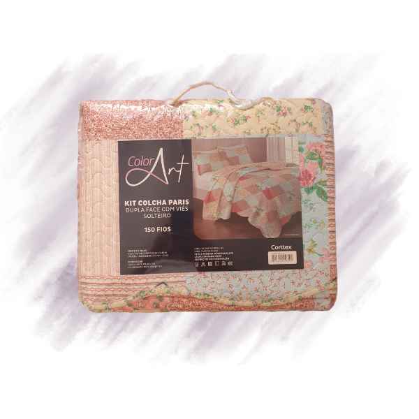 Colcha Paris Color Art Paris Solteiro 150 fios 1,60m x 2,40m (Imagem Principal)