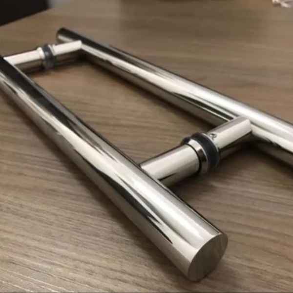 Puxador H em Inox Tubular 45 cm (Imagem Principal)