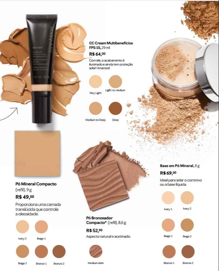 Pó Mineral e Base em Pó Mineral Mary Kay (Imagem Principal)