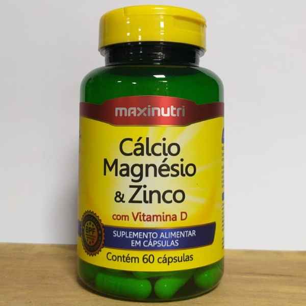 CÁLCIO MAGNÉSIO & ZINCO com Vitamina D MAXINUTRI (Imagem Principal)