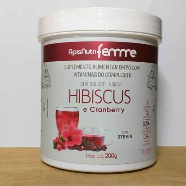 CHÁ SOLÚVEL SABOR HIBISCUS E CHANBERRY APISNUTRI (Imagem Principal)