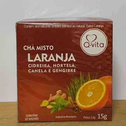 CHÁ MISTO LARANJA, CIDREIRA, HORTELÃ, CANELA E GENGIBRE QVITA (Imagem Principal)