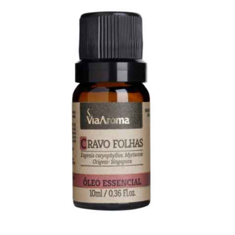 ÓLEO ESSENCIAL 10ml - CRAVO FOLHAS VIAAROMA (Imagem Principal)