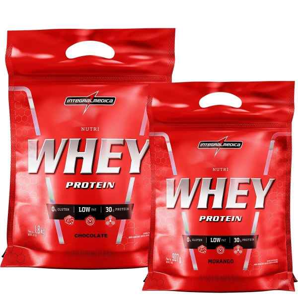 WHEY PROTEIN INTEGRALMEDICA 907G SABOR MORANGO (Imagem Principal)