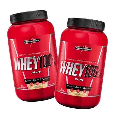WHEY100% PURE INTEGRALMEDICA 907G SABOR MORANGO (Imagem Principal)