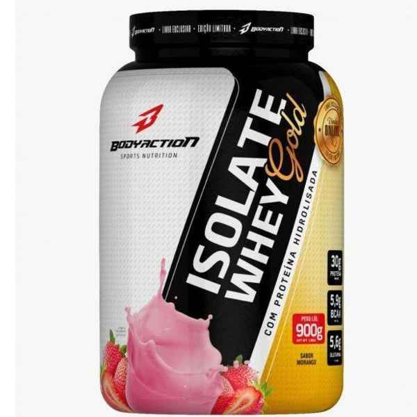 ISOLATE WHEY GOLD COM PROTEINA HIROLISADA 900G BODYACTION (Imagem Principal)