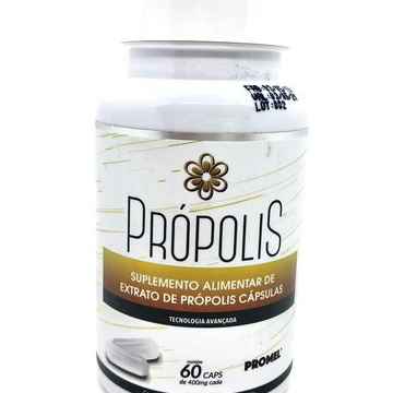 EXTRATO DE PROPOLIS EM CAPSULA DE 400MG PROMEL 60 CAPSULAS (Imagem Principal)