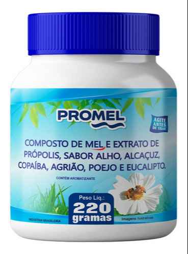 COMPOSTO DE MEL E EXTRATO DE PROPOLIS, SABOR ALHO, ALCAÇUZ, COPAIBA, AGRIÃO, POEJO E EUCALIPTO (Imagem Principal)