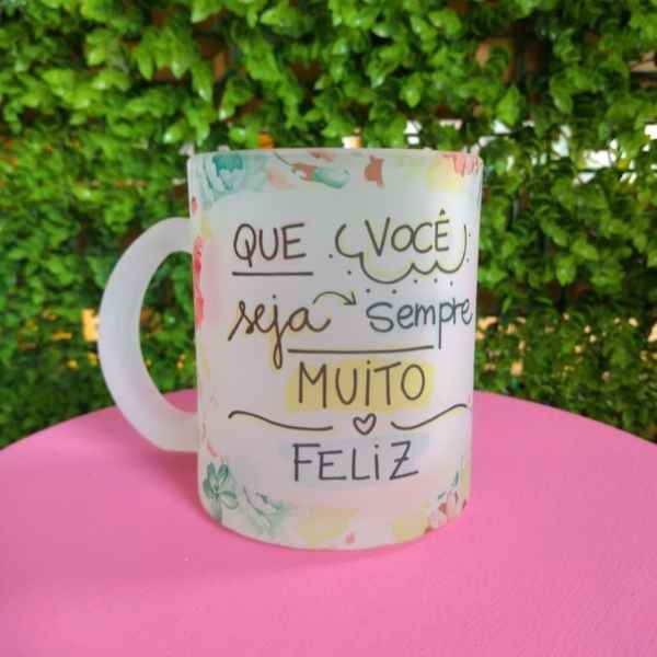 Caneca vidro fosco (Imagem Principal)